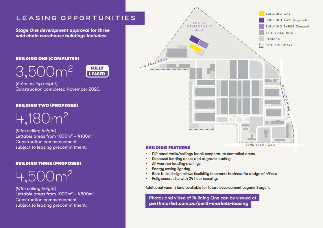 Cold Chain Page four Leasing at Perth Markets